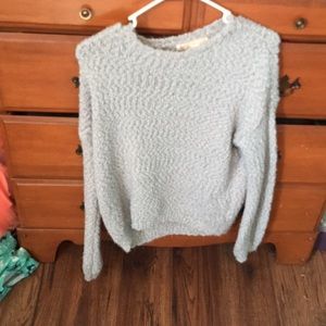 Mint colored fuzzy sweater, never worn